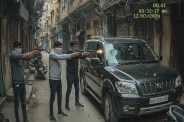 Real estate businessman 3 crore ransom demand after 30 rounds fired SUV car in Delhi Crime