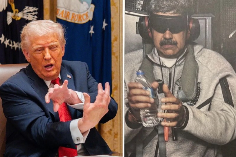 US President Donald trump and Venezuela’s President nicolas maduro