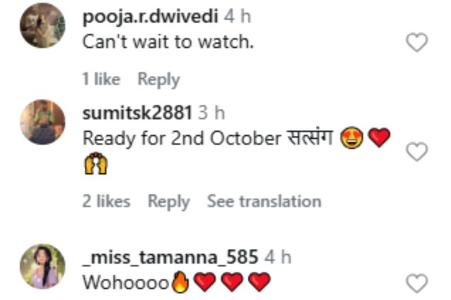Fans Comments on Ishita Dutta Post