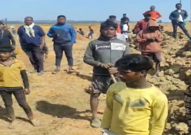 Bauxite mines protest