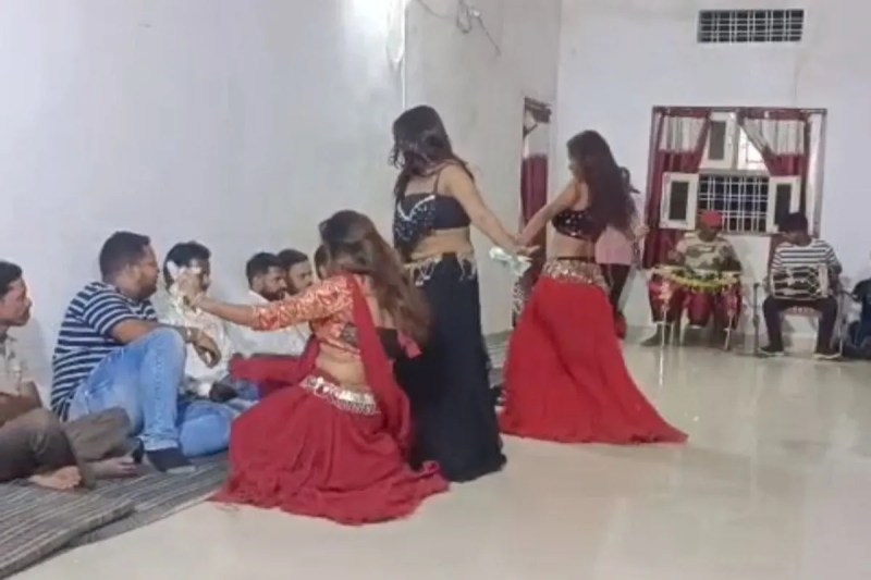 Obscene dance in Forest rest house