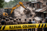 dhar administration orders bulldozer action on Illegal Colonies MP News