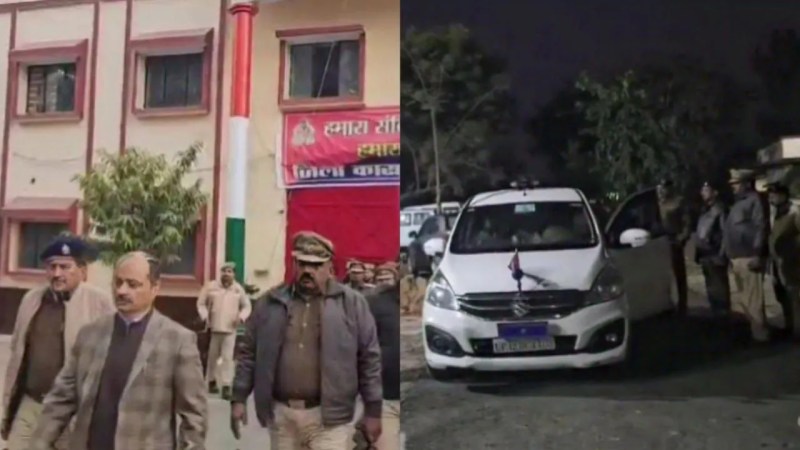 डीएम-एसपी ने किया जेल का निरीक्षण, डीआईजी भी पहुंचे मौके पर (फोटो सोर्स- पत्रिका)