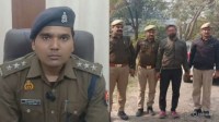 घटना की जानकारी देते क्षेत्राधिकारी, पुलिस की गिरफ्त में आरोपी शिक्षक (फोटो सोर्स- कानपुर देहात पुलिस)