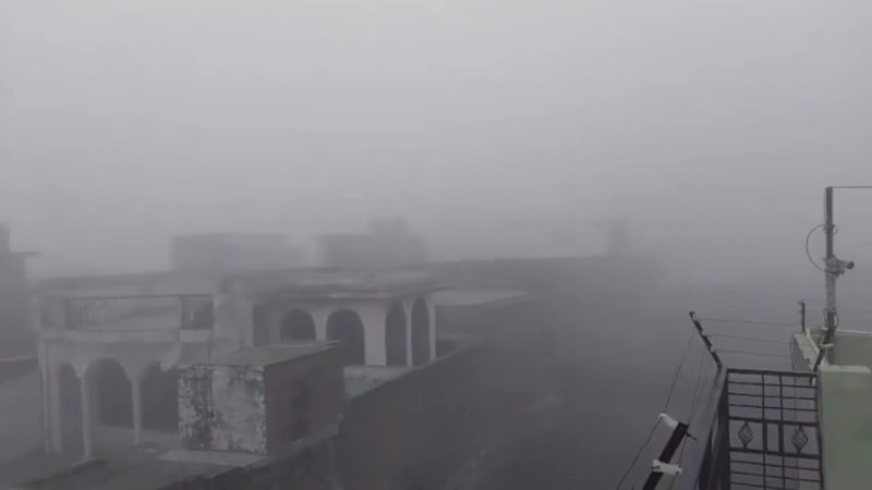 घना कोहरा (फोटो सोर्स- पत्रिका)