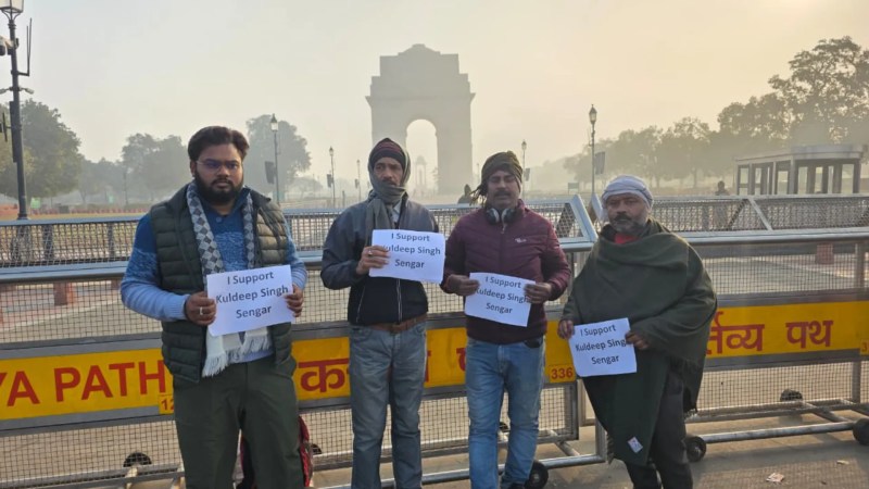 दिल्ली जंतर मंतर में सपोर्टर (फोटो सोर्स- कुलदीप सिंह सपोर्टर)