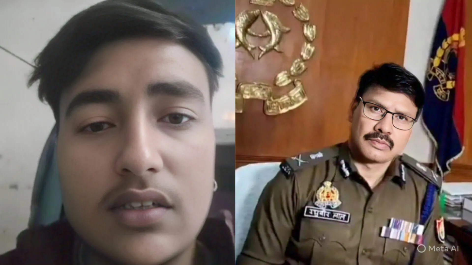मृतक की फाइल फोटो और जानकारी देते पुलिस कमिश्नर, फोटो सोर्स- 'X' कानपुर पुलिस