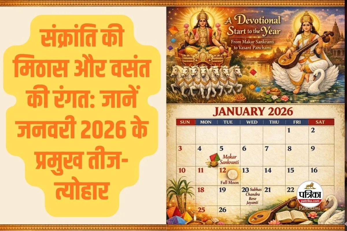 January Calendar 2026