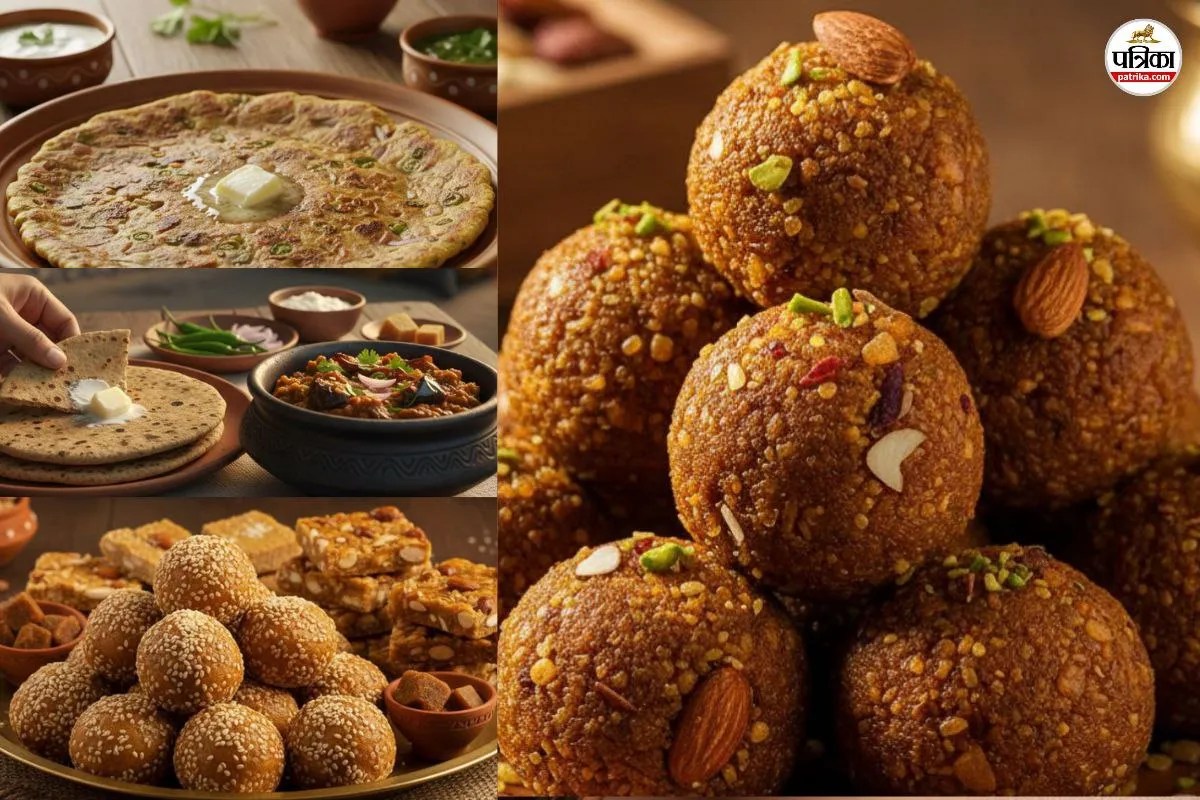 Maharashtrian winter food thali, Traditional food of Maharashtra, traditional winter dishes.