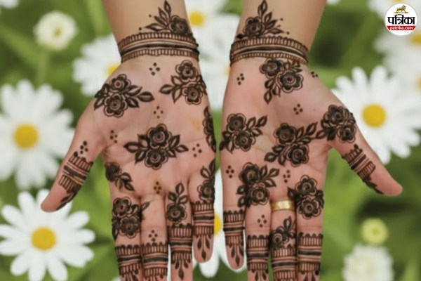 Modern Arabic henna pattern for festive hands, 2026 trendy mandala back-hand mehndi art