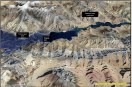 Pangong Lake Construction Satellite imagery