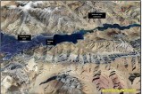 Pangong Lake Construction Satellite imagery