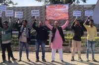 Protest for road