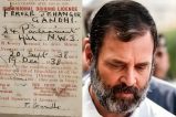 rahul gandhi given decades old driving license of his grandfather feroze gandhi raebareli