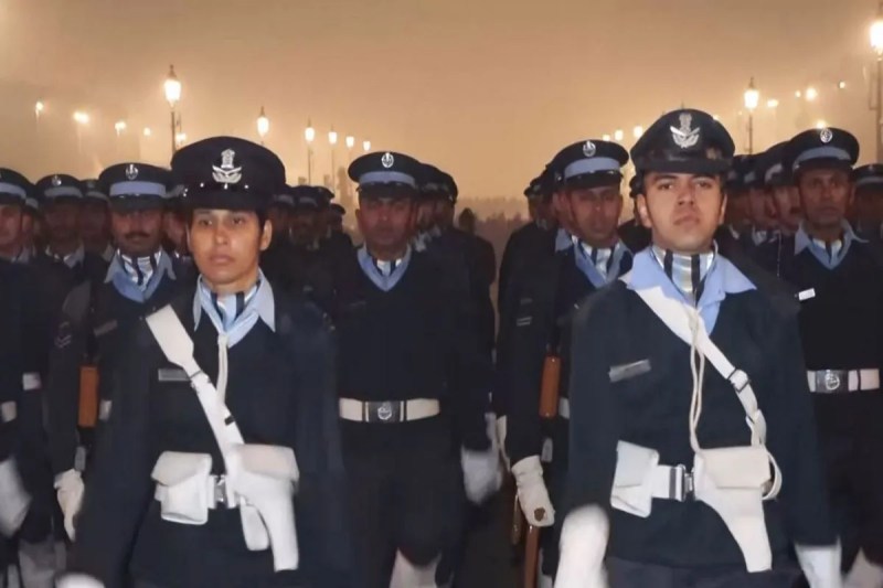 Rehearsals for 77th Republic Day parade