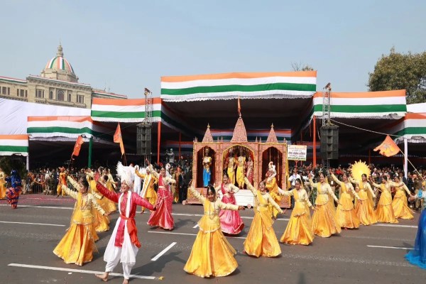  लखनऊ में मनाया गया 77वां गणतंत्र दिवस समारोह
