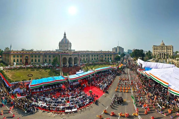  लखनऊ में मनाया गया 77वां गणतंत्र दिवस समारोह
