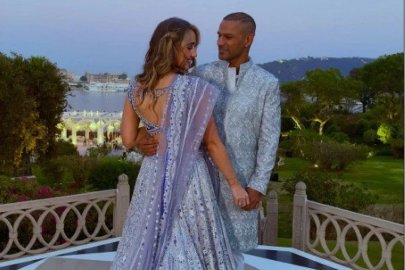 Shikhar Dhawan and Sophie Shine wedding