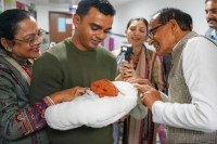 Shivraj Singh Chouhan grand Daughter and Kartikey Daughter Ila