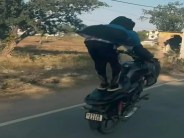 Stunt on bike