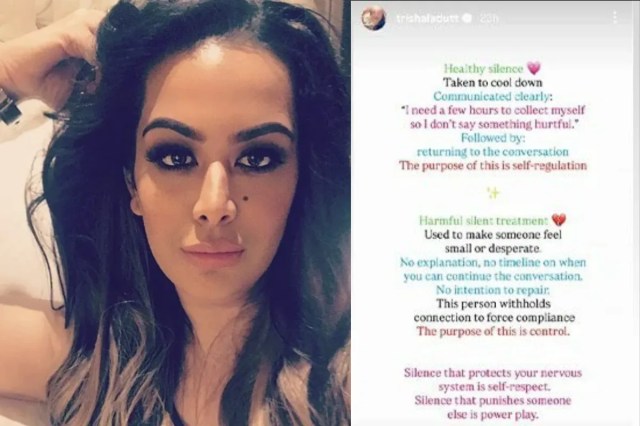 Trishala Dutt Cryptic Post