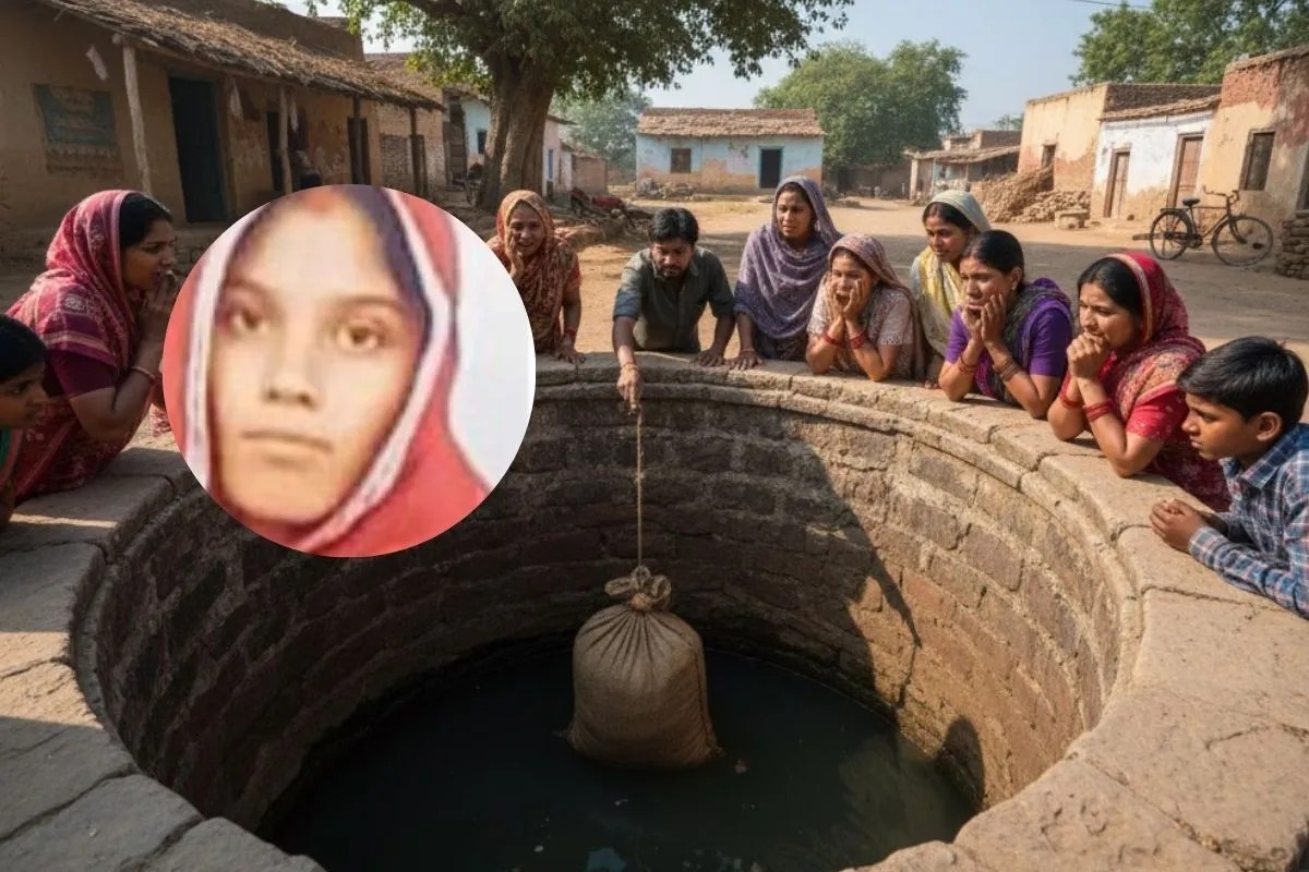 woman body stuffed in sack and thrown into well report filed against 5 prayagraj crime news
