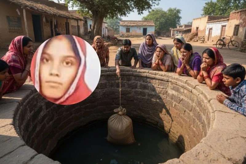 woman body stuffed in sack and thrown into well report filed against 5 prayagraj crime news