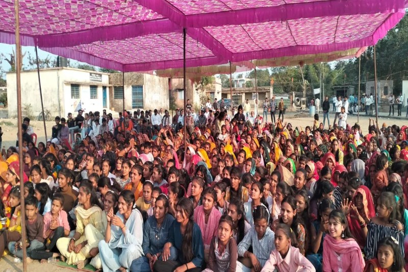 Hindu conference was organised, Kalash Yatra was taken out in the village, Aarti of Mother India was performed.