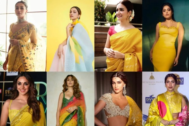 Bollywood Actresses in Yellow Dress
