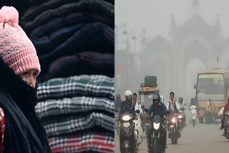 लखनऊ, लखीमपुर, बाराबंकी और रायबरेली में ठंडी हवाओं से बढ़ी ठिठुरन (फोटो सोर्स : Ritesh Singh )
