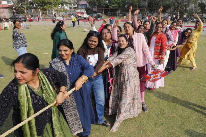 The Agrawal community celebrated Makar Sankranti; colorful kites filled the sky.