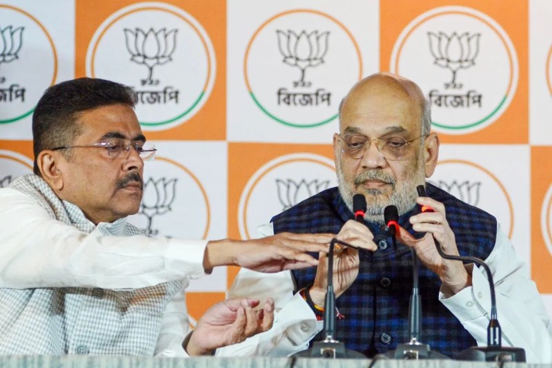 amit shah and suvendu adhikari