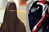 CG News, burka and helmet