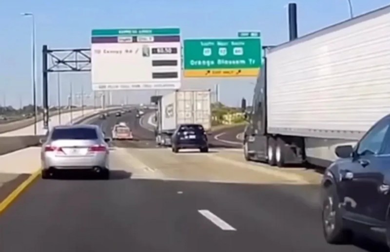 Car flips after accident