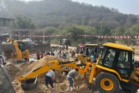 Churma, unique Churma, 651 quintals of Mahaprasad, Chhapala Bhairuji Temple, Bassi News, Jaipur News, Rajasthan News, चूरमा, अनोखा चूरमा, 651 क्विंटल महाप्रसादी, छापाला भैरूजी मंदिर, बस्सी न्यूज, जयपुर न्यूज, राजस्थान न्यूज