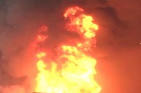 fire at ONGC well due to gas leak