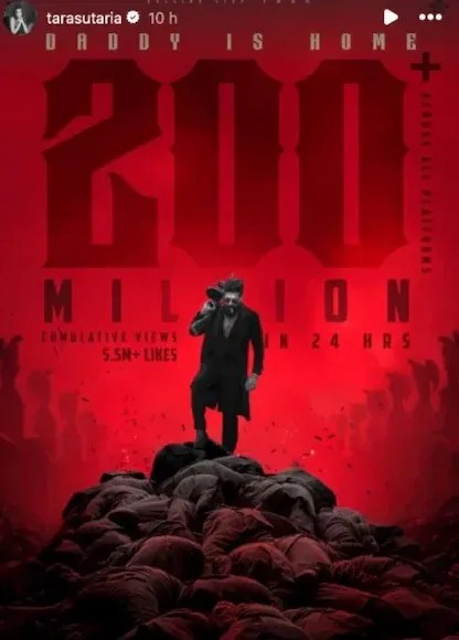 Tara Sutaria First Post Amid Veer Pahariya Breakup Rumors