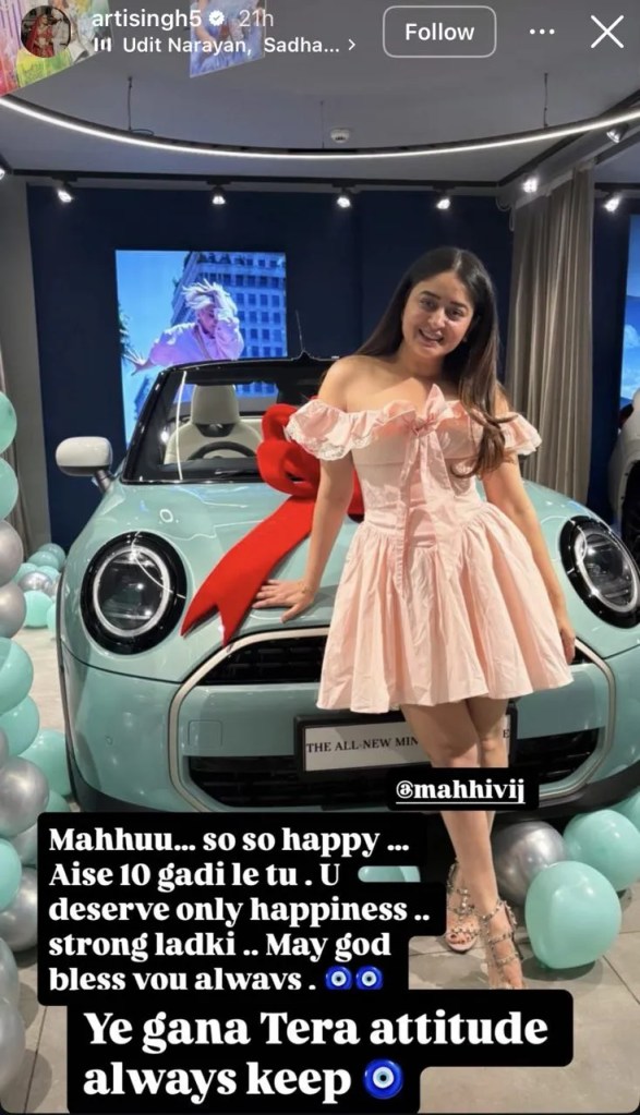 Mahhi Vij New Car
