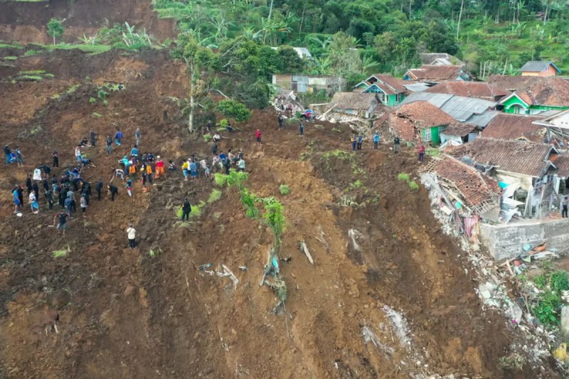 Landslide in Indonesia