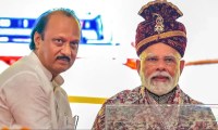 PM Narendra Modi with Ajit Pawar