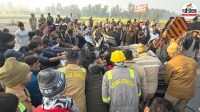 rampur car accident highway two child dead