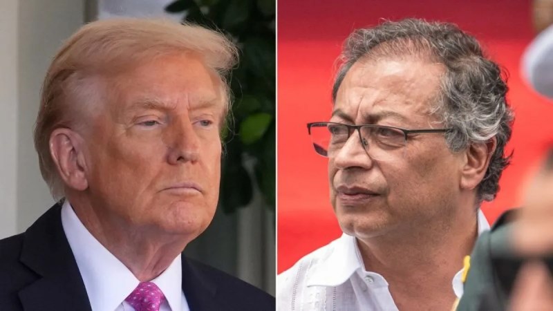 Donald Trump and Gustavo Petro