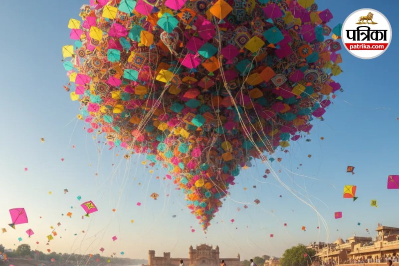 Makar Sankranti kite festival, Kite flying festival in India,