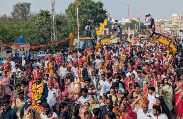 Fifth mass marriage ceremony of Sainik Kshatriya Mali Sansthan, Nagaur concluded, 70 couples tied the knot