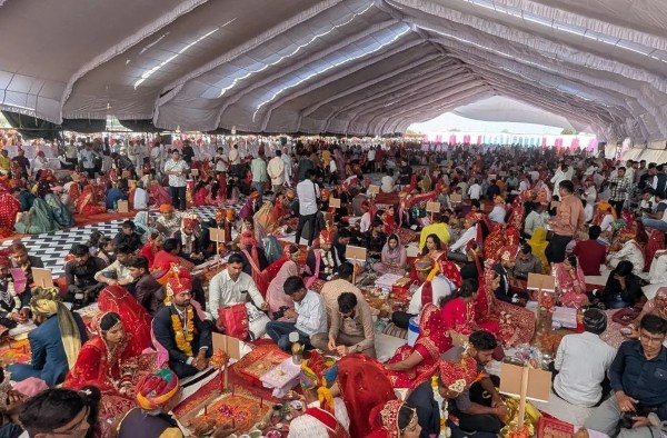 Fifth mass marriage ceremony of Sainik Kshatriya Mali Sansthan, Nagaur concluded, 70 couples tied the knot