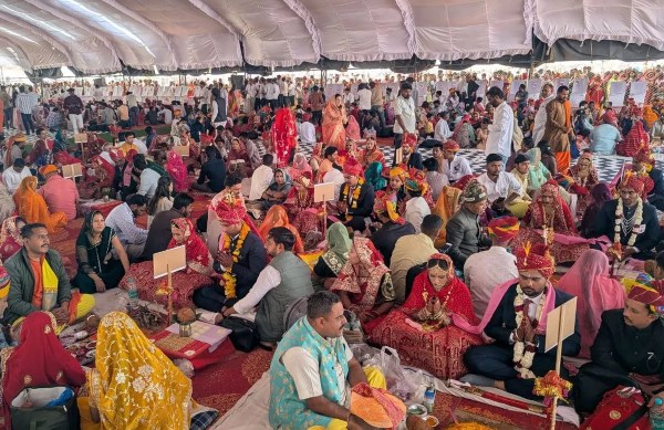 Fifth mass marriage ceremony of Sainik Kshatriya Mali Sansthan, Nagaur concluded, 70 couples tied the knot