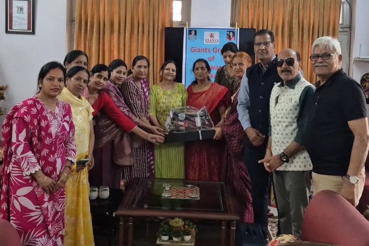 Sewing machine gifted to a needy woman