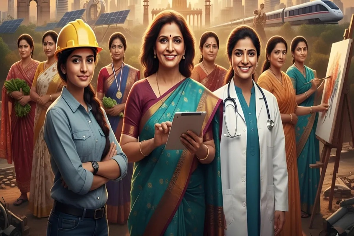 9 वर्षों में महिला श्रम भागीदारी 13% से 36% तक पहुँची, जीएसडीपी 36 लाख करोड़ की ओर (फोटो सोर्स : WhatsApp News Group)
