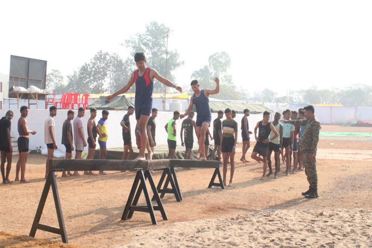 Agniveer recruitment process going on in Katni district