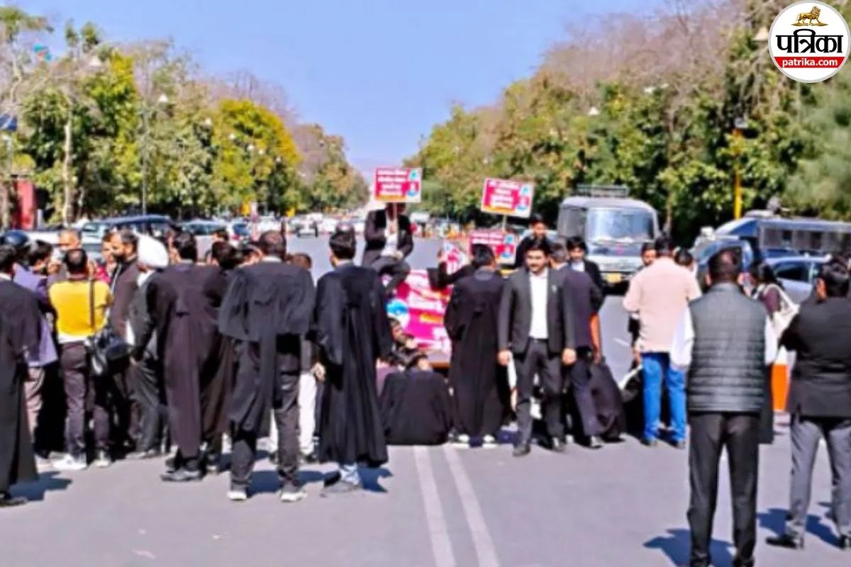 Jaipur Chaos Lawyers Protest